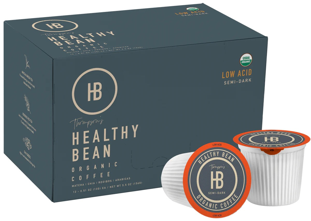 Healthy Bean Pods | Low Acid Superfood Coffee (Semi-Dark Roast)