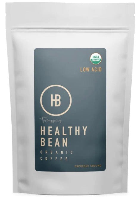 Espresso Whole Bean or Ground, Low Acid Coffee | Organic, Fair-Trade | 11oz | Healthy Bean Coffee